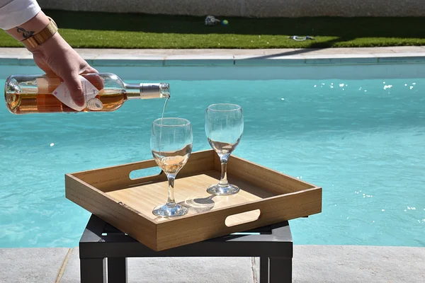 Plateau carré en bois